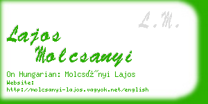 lajos molcsanyi business card